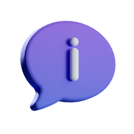 情報チャット  3D Icon