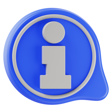 Information Chat  3D Icon