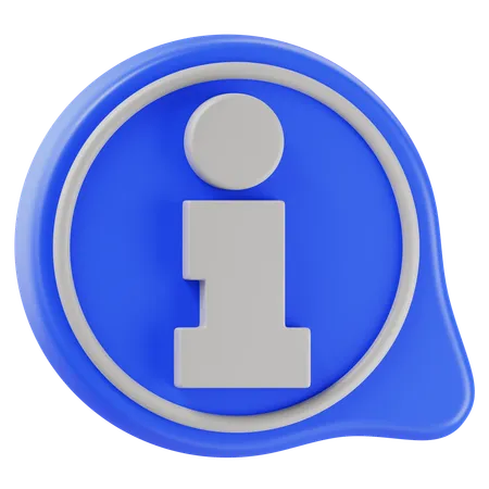 Information Chat  3D Icon