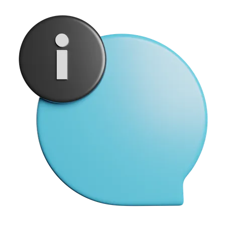 Information Chat  3D Icon