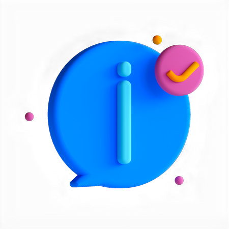 Information Chat  3D Icon