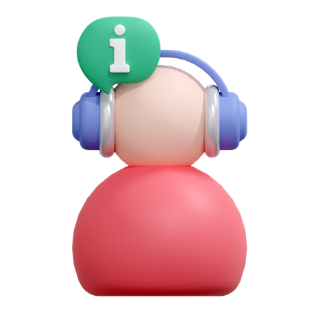 Information Customer Helpdesk  3D Icon