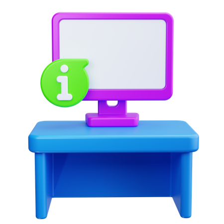 Information Desk  3D Icon