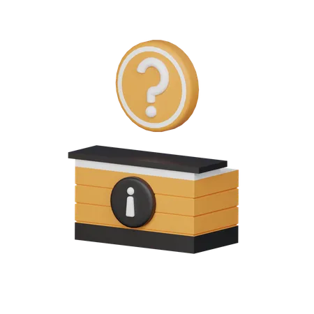 Information Desk  3D Icon