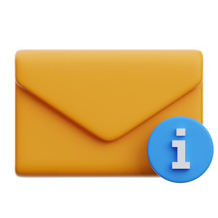 Information Email  3D Icon