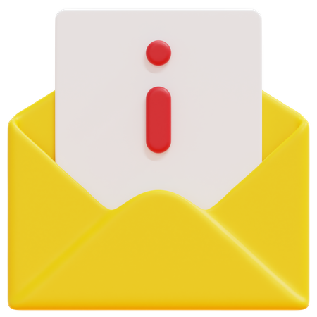 Information Email  3D Icon