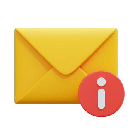 Information Email  3D Icon