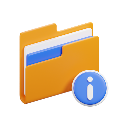 Information Folder  3D Icon