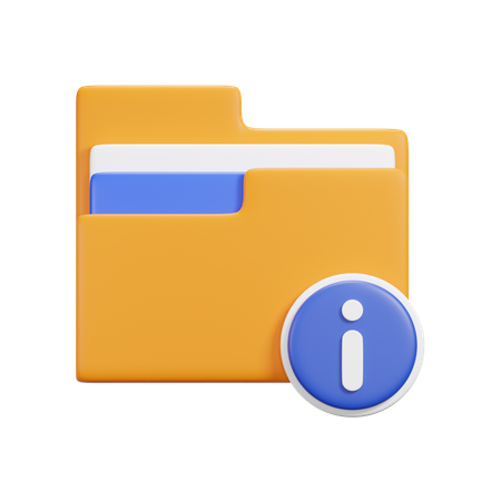 Information Folder  3D Icon