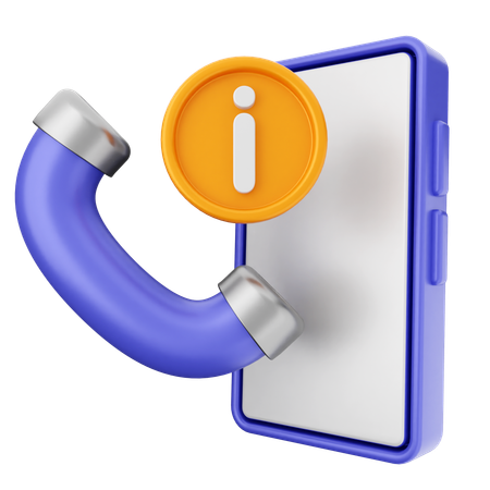 Service d'assistance d'information  3D Icon