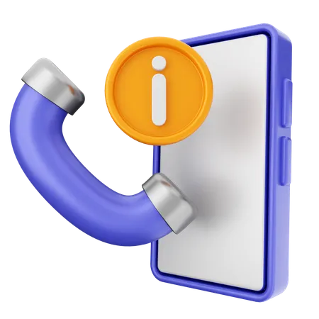 Service d'assistance d'information  3D Icon