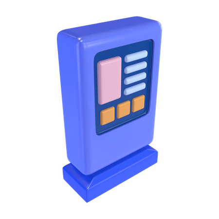 Information Kiosk  3D Icon