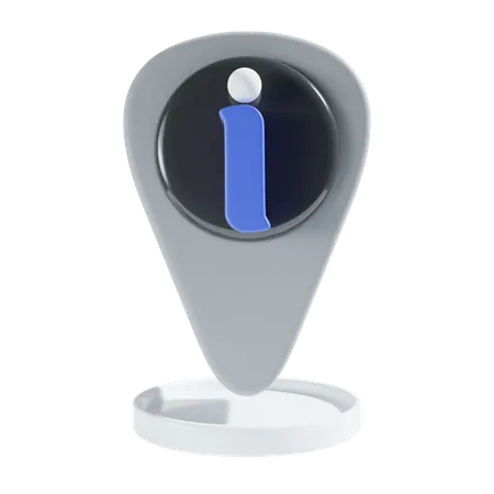 Information Location  3D Icon