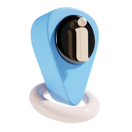 Information Location  3D Icon