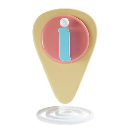 Information Location  3D Icon