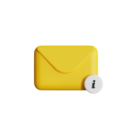 Information Mail  3D Icon