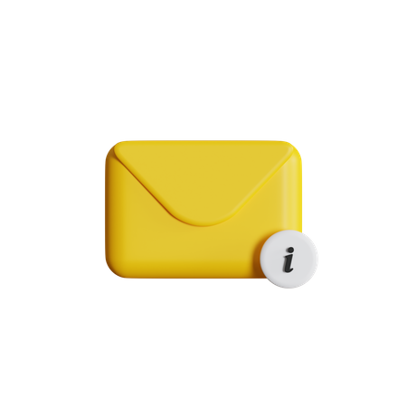 Information Mail 3D Icon