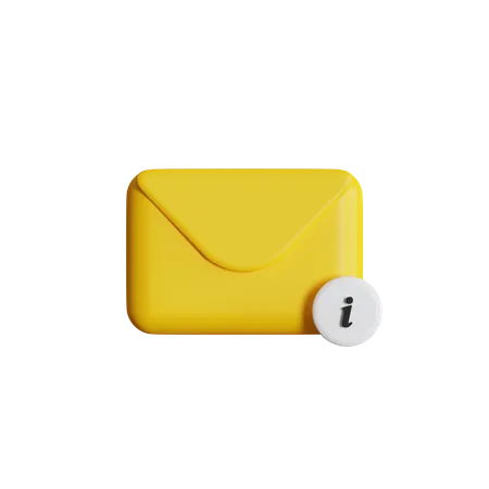 Information Mail 3D Icon