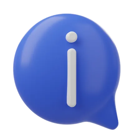 Information Message  3D Icon