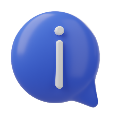 Information Message 3D Icon