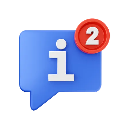 Information Notification  3D Icon