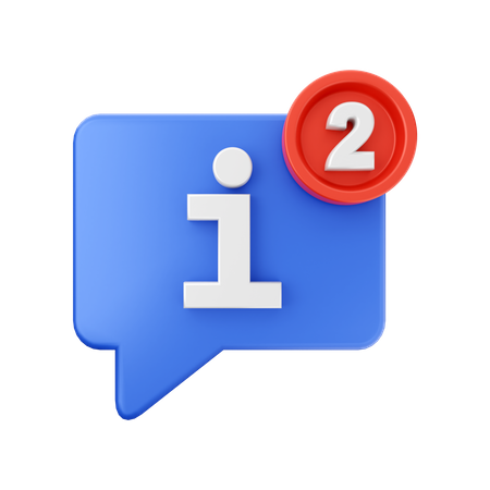 Information Notification  3D Icon