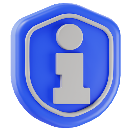 Information Shield  3D Icon