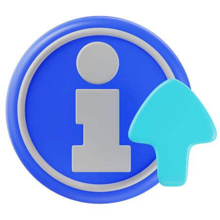 Information Upload  3D Icon