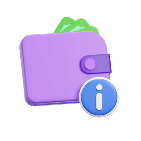 Information Wallet  3D Icon