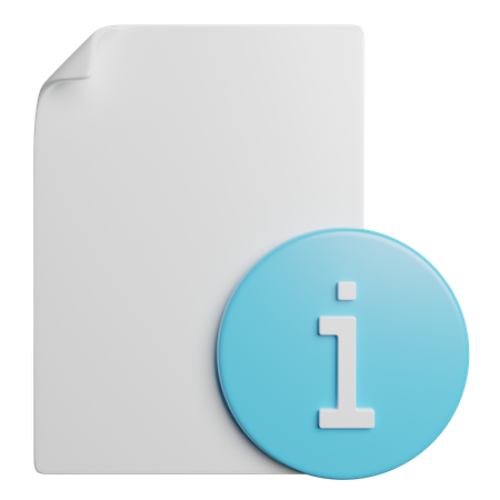 Information  3D Icon