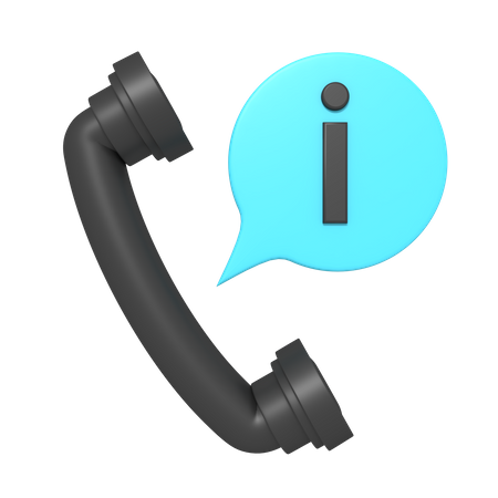 Informationsanruf  3D Icon