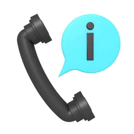 Informationsanruf  3D Icon