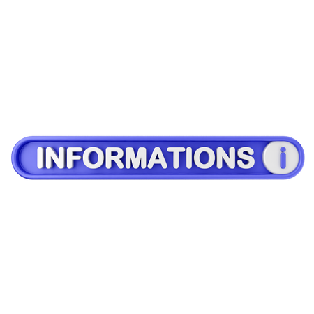 Informationstext-Schaltfläche  3D Icon