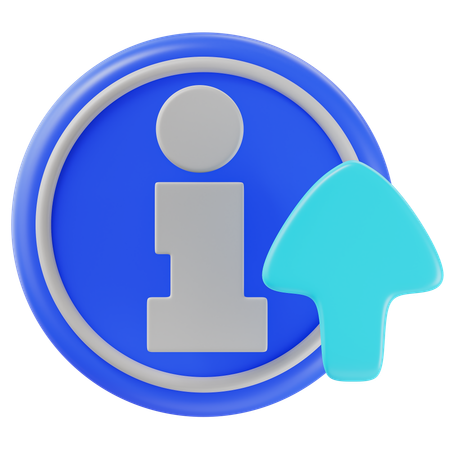 Informationsupload  3D Icon