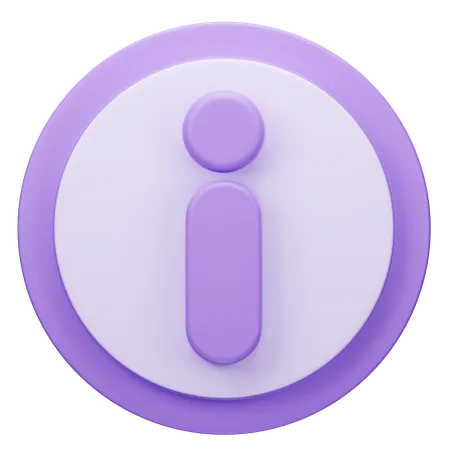 Icone Dinformation 3 D 3D Icon