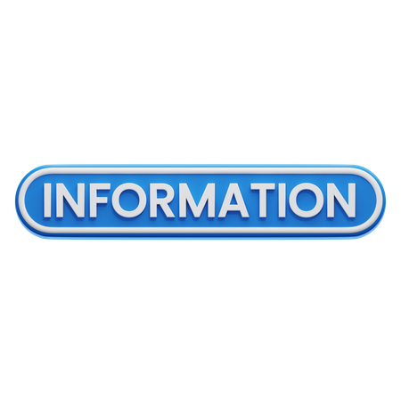 Informationsschaltfläche  3D Icon