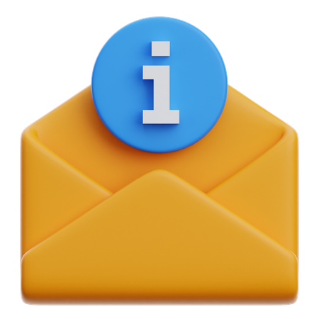 Informations-E-Mail  3D Icon