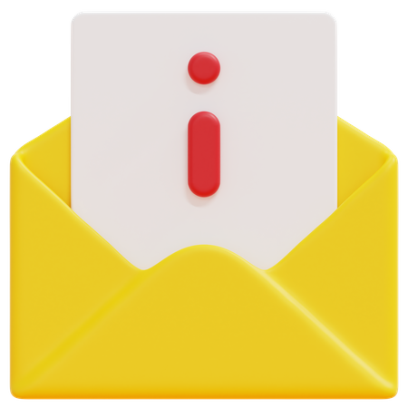 Informations-E-Mail  3D Icon