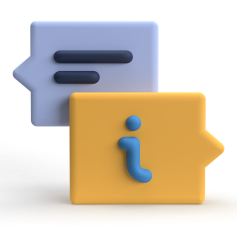 Informations sur le chat  3D Icon