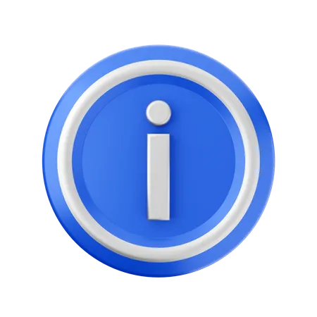 Informationsaufkleber  3D Icon