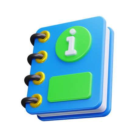 Informationsbuch  3D Icon