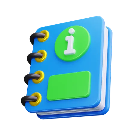 Informationsbuch  3D Icon