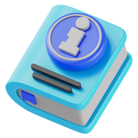 Informationsbuch  3D Icon