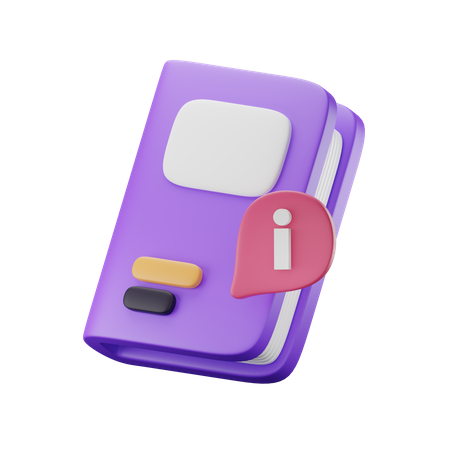Informationsbuch  3D Icon