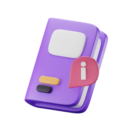 Informationsbuch  3D Icon