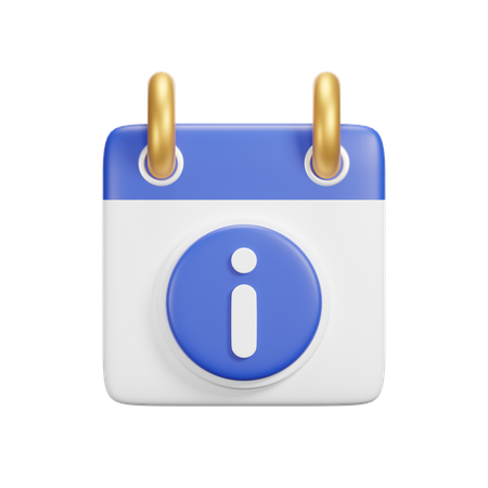 Informationskalender  3D Icon