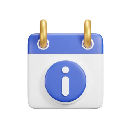 Informationskalender  3D Icon