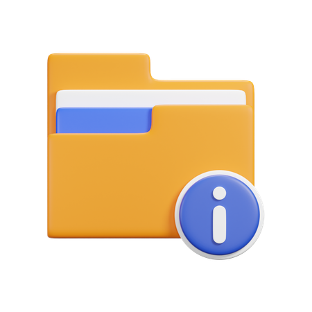 Informationsmappe  3D Icon