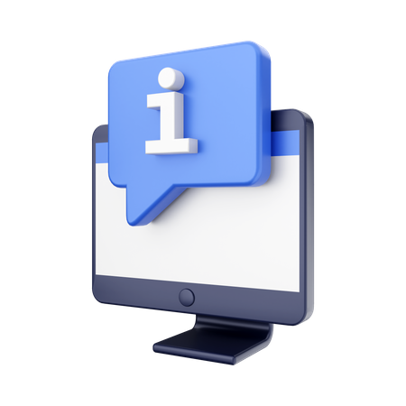 Informationszentrum  3D Icon