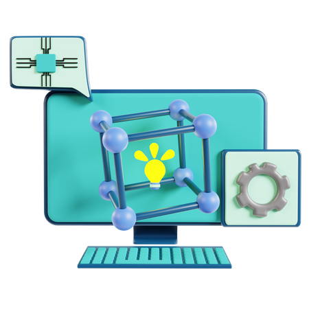 L'informatique  3D Icon